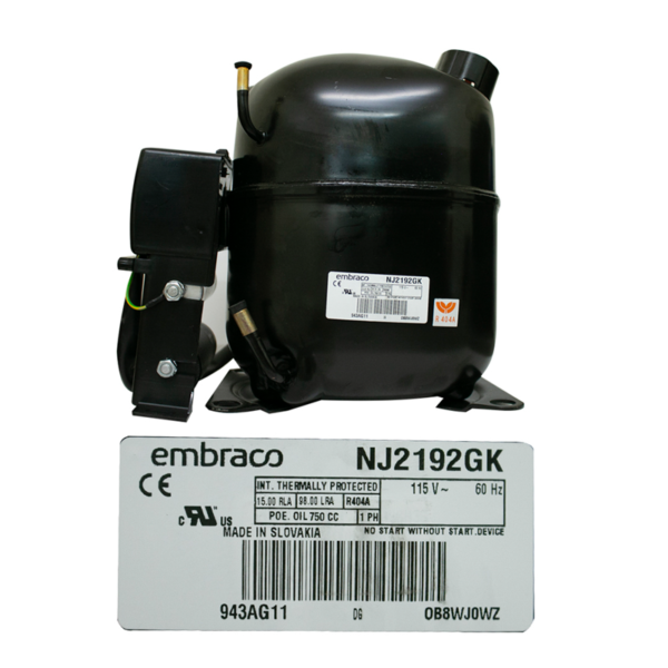 Motor Compresor  Embraco  T/B NJ2192GJ 1 1/4 HP