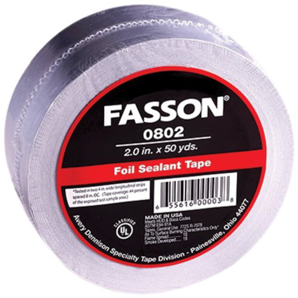 Cinta De Alumnio  -2" X 50 YDS FASSON- 0802 Foil sealant tape